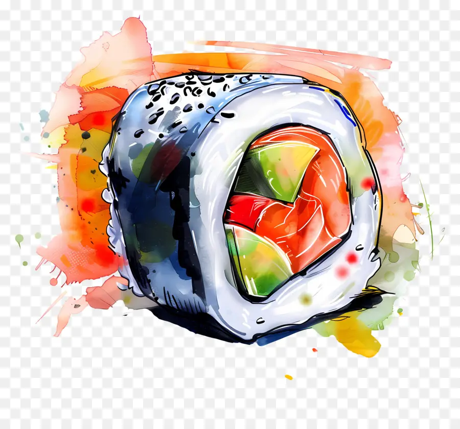 Rolinho De Sushi，Rolo De Sushi PNG