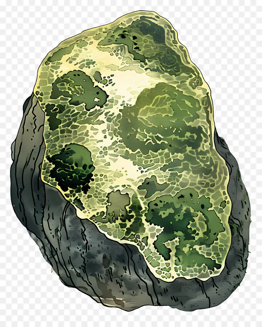 Rock Mossy，Pedra PNG