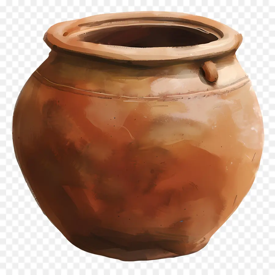 Pote De Barro Marrom，Panela De Barro PNG