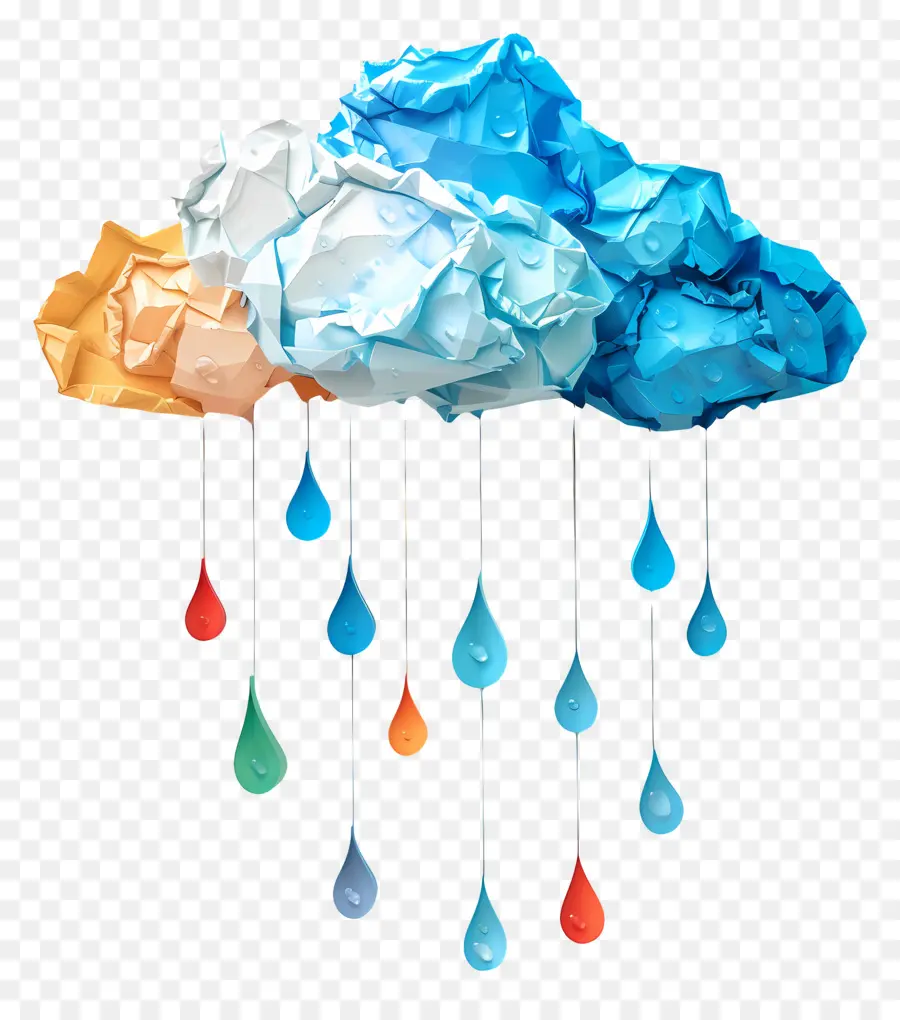 Gota De Chuva，Nuvens Chuvosas PNG