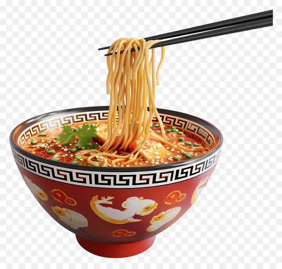 Ramen Na Tigela，Tigela De Macarrão PNG