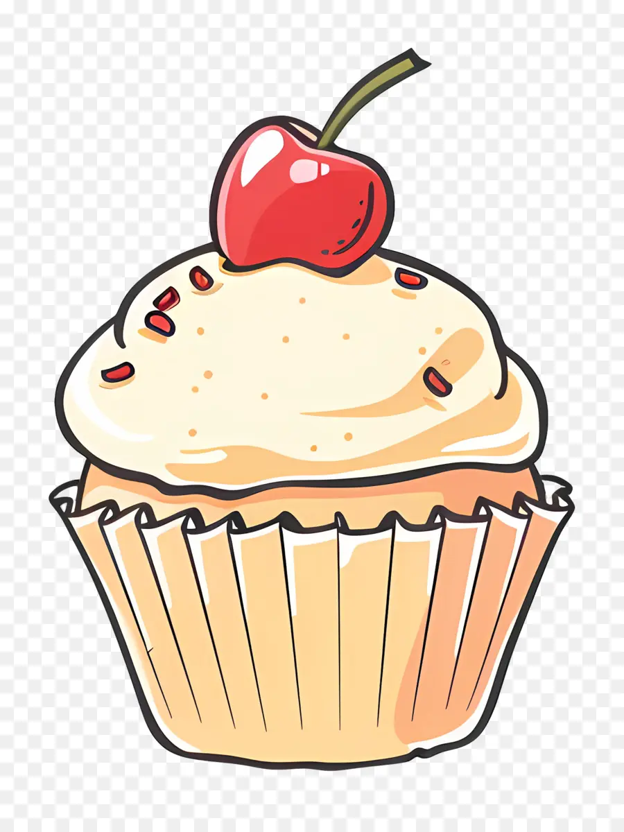 Cupcake，Cereja PNG