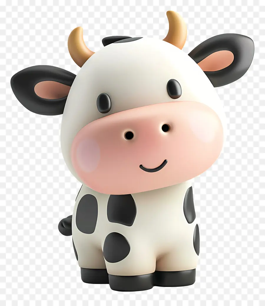 Vaca 3d，Vaca Bonito PNG