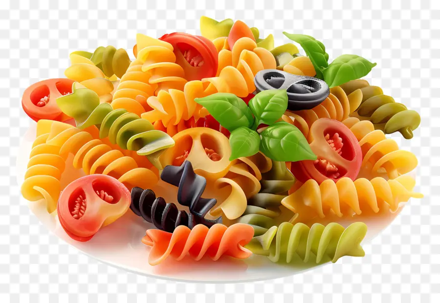 Salada De Macarrão，Salada De Macarrão Colorida PNG