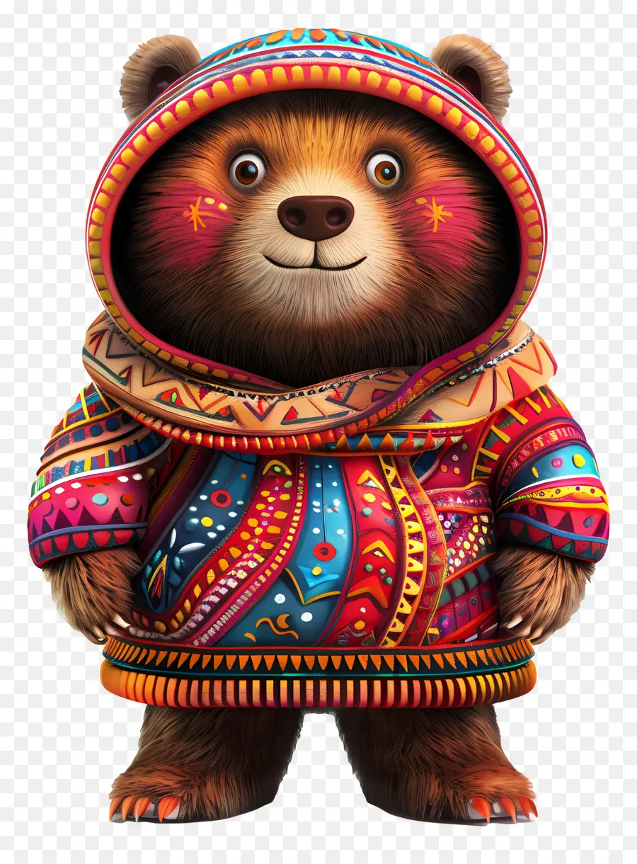 Urso Bonito，Urso Em Capuz PNG