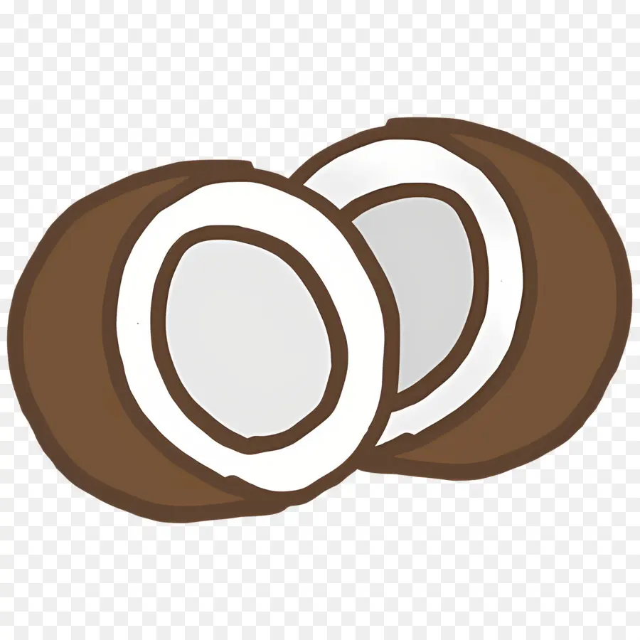 Casca De Coco，Metades De Coco PNG