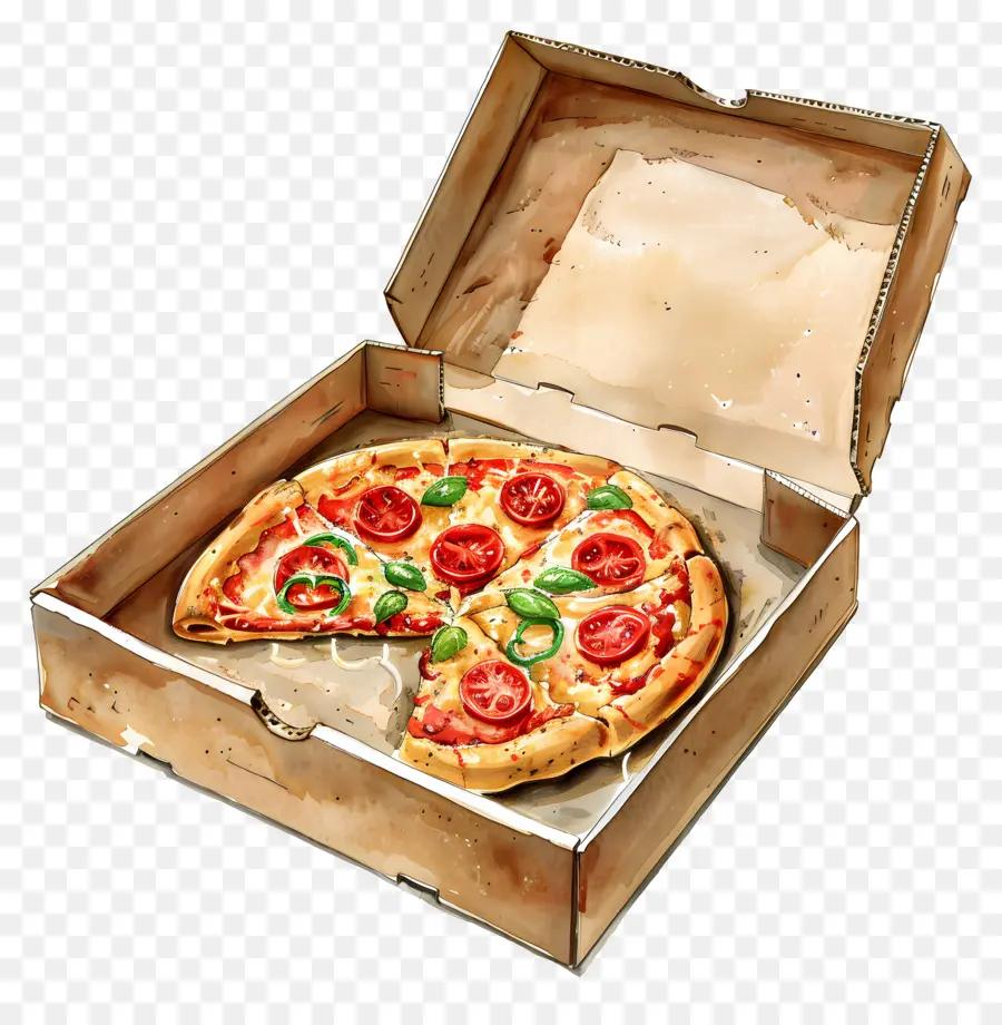 Pizza Na Caixa，Pizza PNG