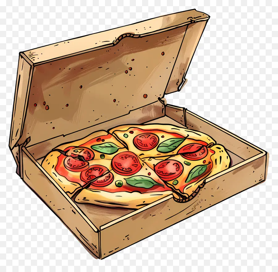 Pizza Na Caixa，Pizza PNG