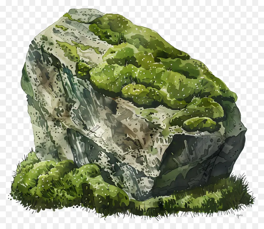 Rock Mossy，Pedra PNG