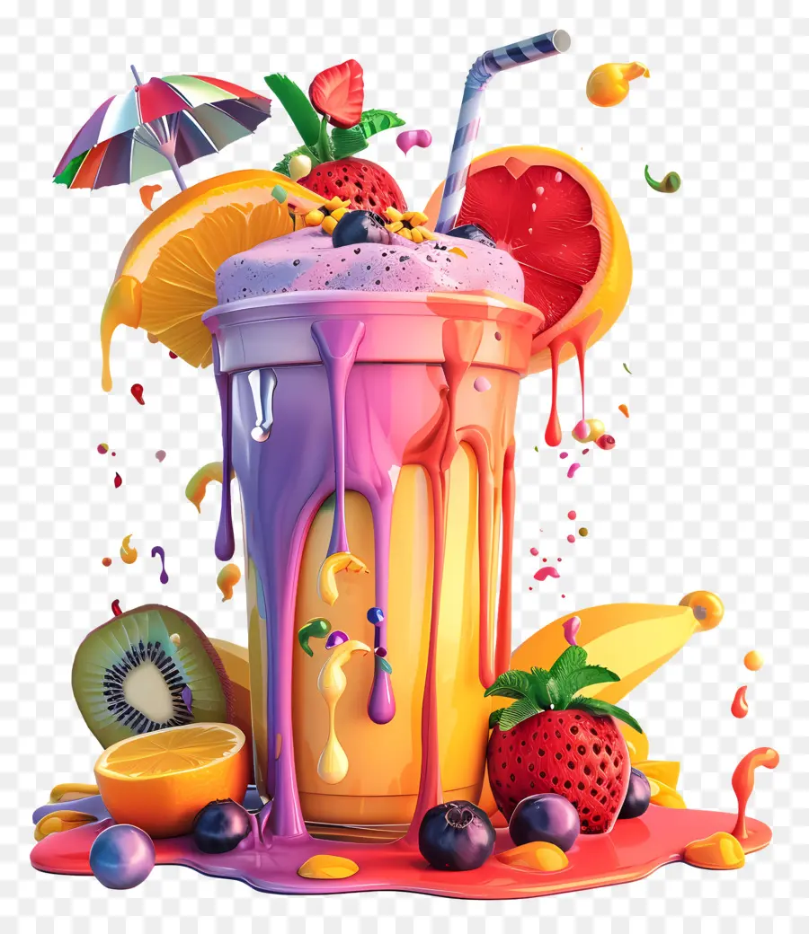 Batido，Batido De Frutas PNG