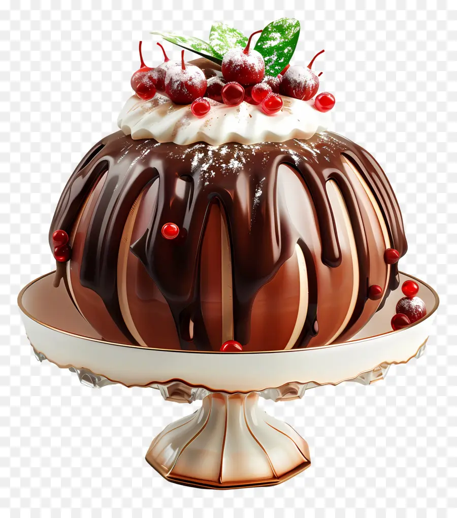 Tigela De Pudim，Bolo De Chocolate PNG