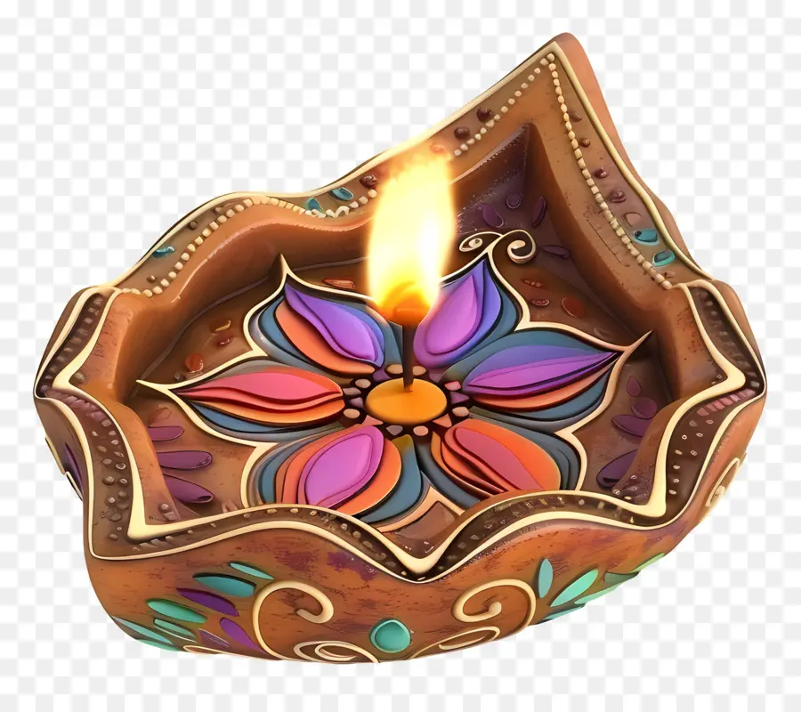 Diwali Diya，Lâmpada Decorativa PNG