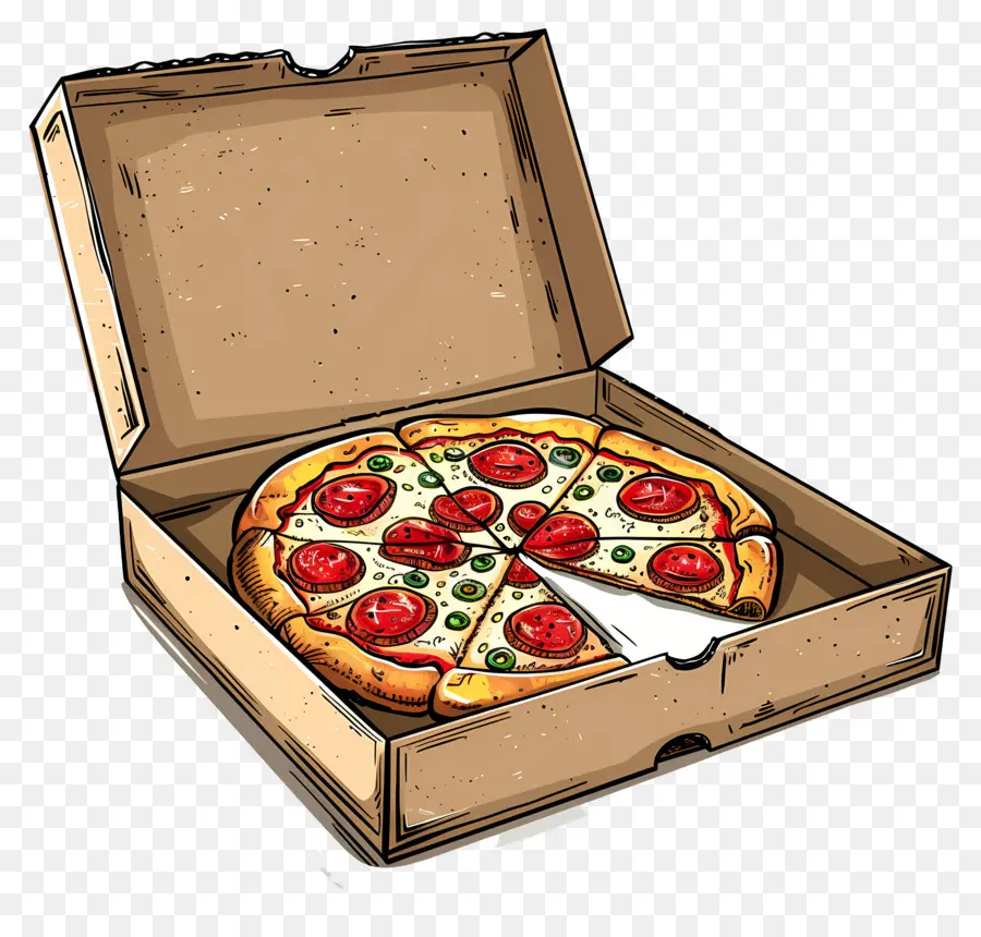 Pizza Na Caixa，Caixa De Pizza PNG