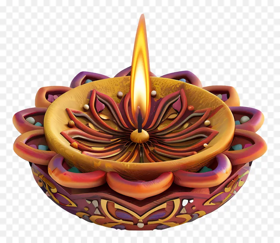 Diwali Diya，Lâmpada De Lâmpada PNG