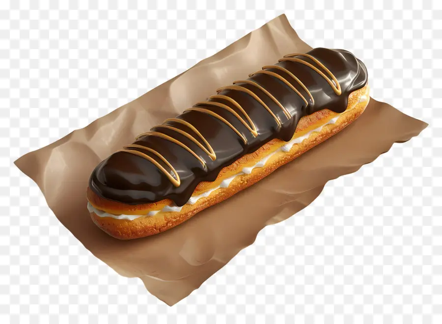 Éclair，Éclair De Chocolate PNG