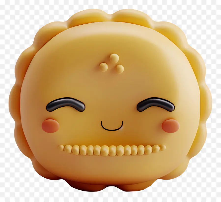 Mooncake，Rosto A Sorrir PNG