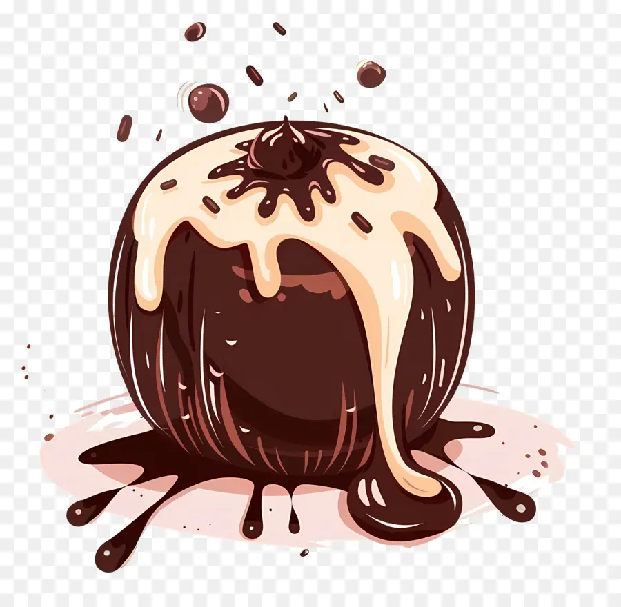 Sobremesa De Chocolate，Bola De Chocolate PNG