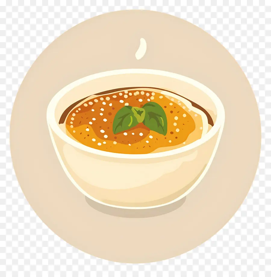 Crème Brûlée，Soup Bowl PNG