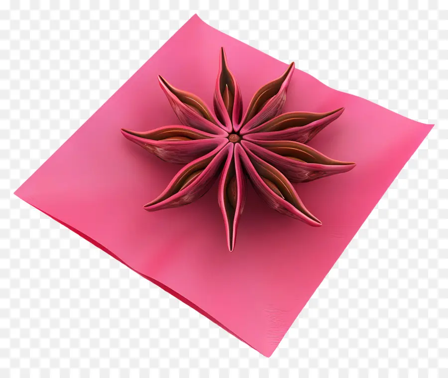 Anis Estrelado，Flor De Papel Rosa PNG