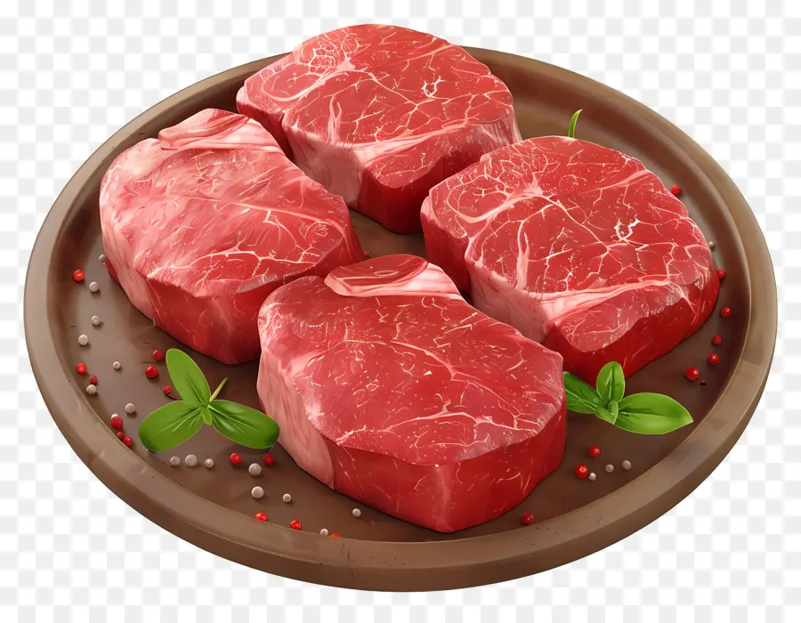 Carne Bovina，Bifes Crus PNG