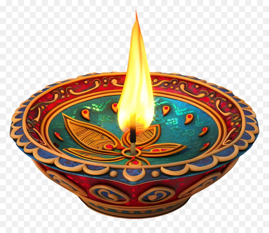 Diwali Diya，Lâmpada Diya PNG