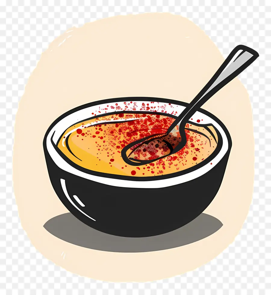 Crème Brûlée，Soup Bowl PNG