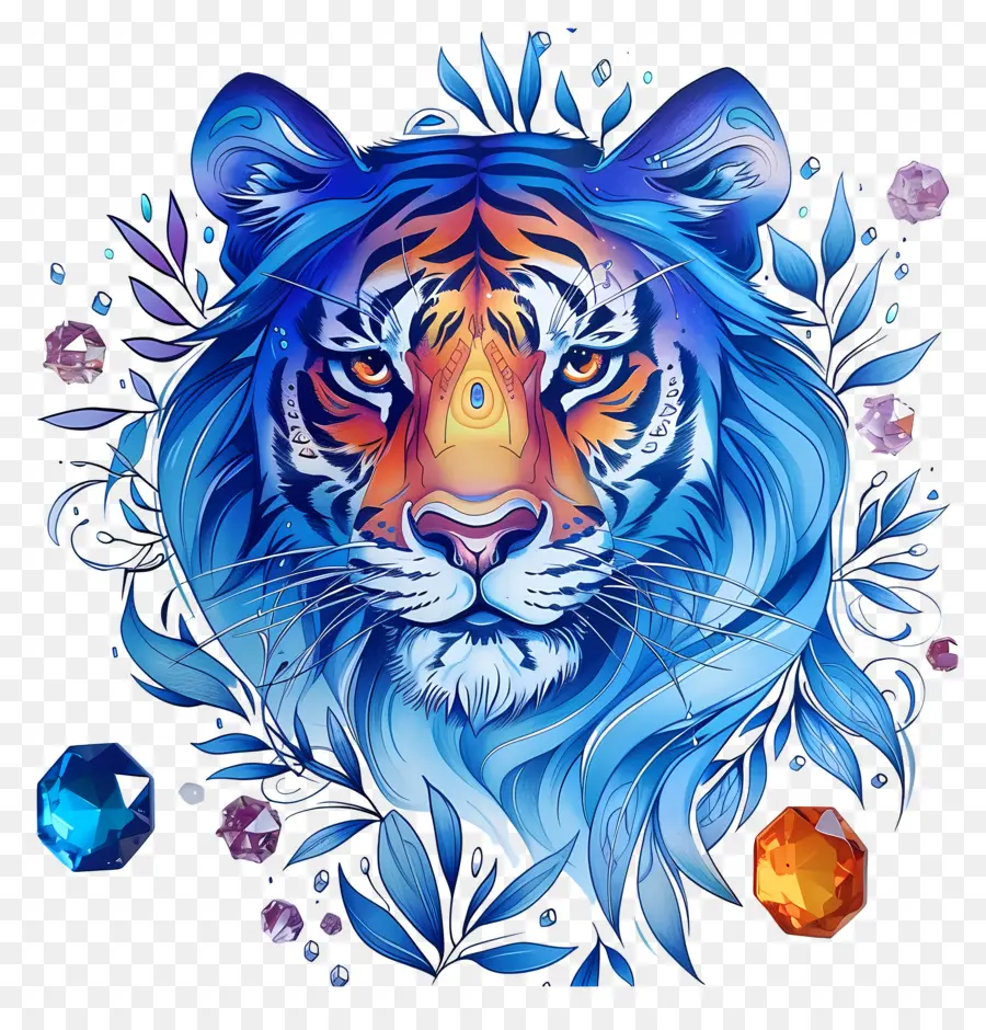 Tigre，Blue Tiger PNG