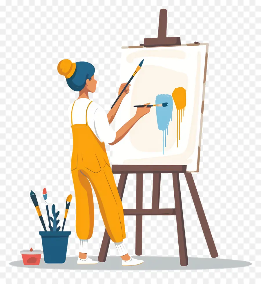 Pintura De Pintor，Pintor PNG