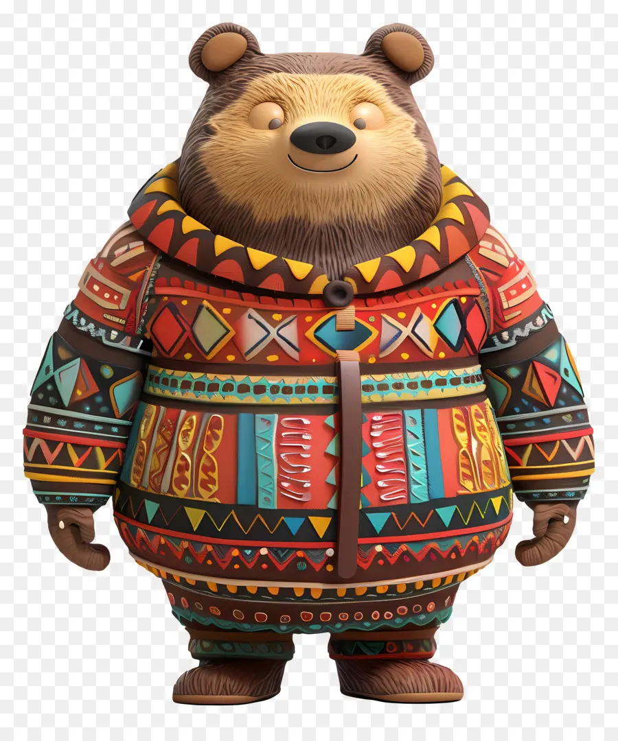 Urso Bonito，Boste Com Suéter PNG