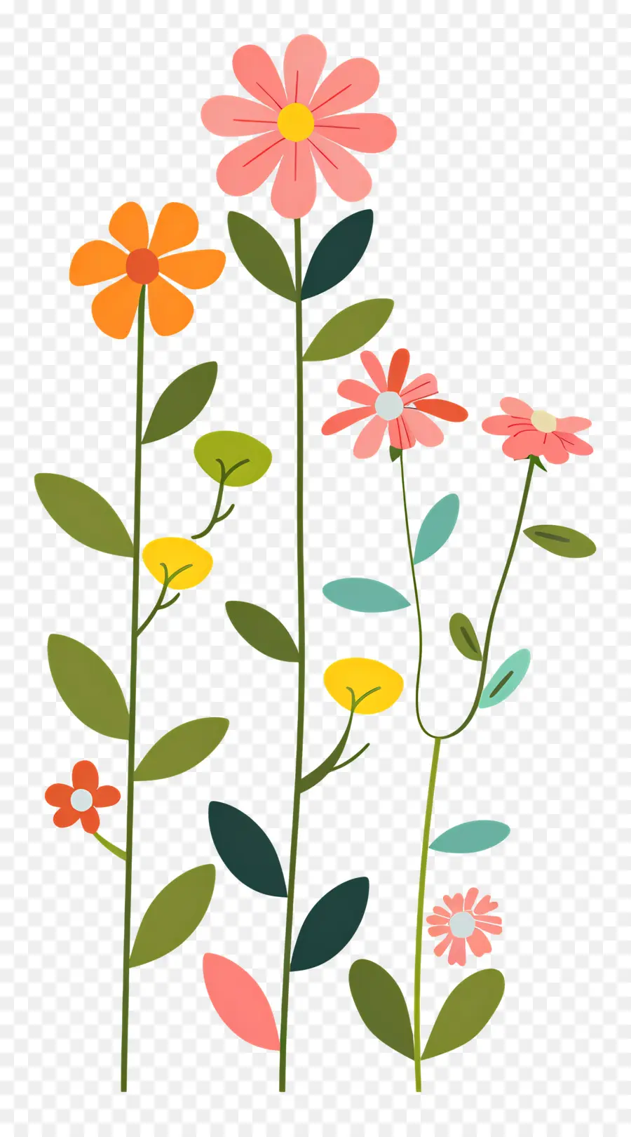 Videira De Flores，Flores Coloridas PNG