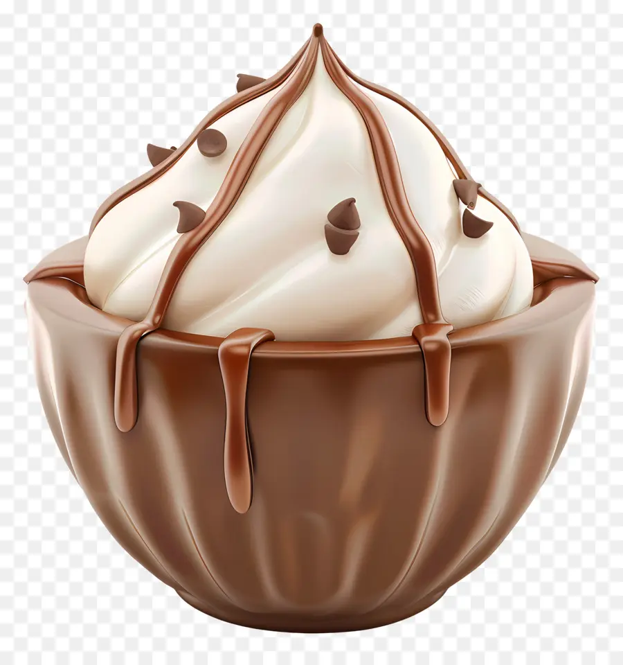 Tigela De Pudim，Sobremesa De Chocolate PNG