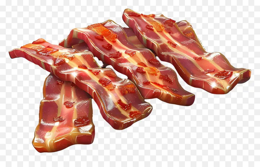 Tiras De Bacon，Carne PNG