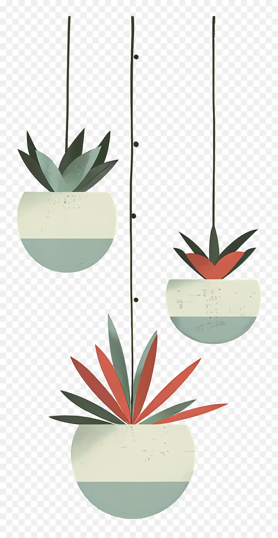 Plantas Em Vasos Pendurados，Plantas Penduradas PNG