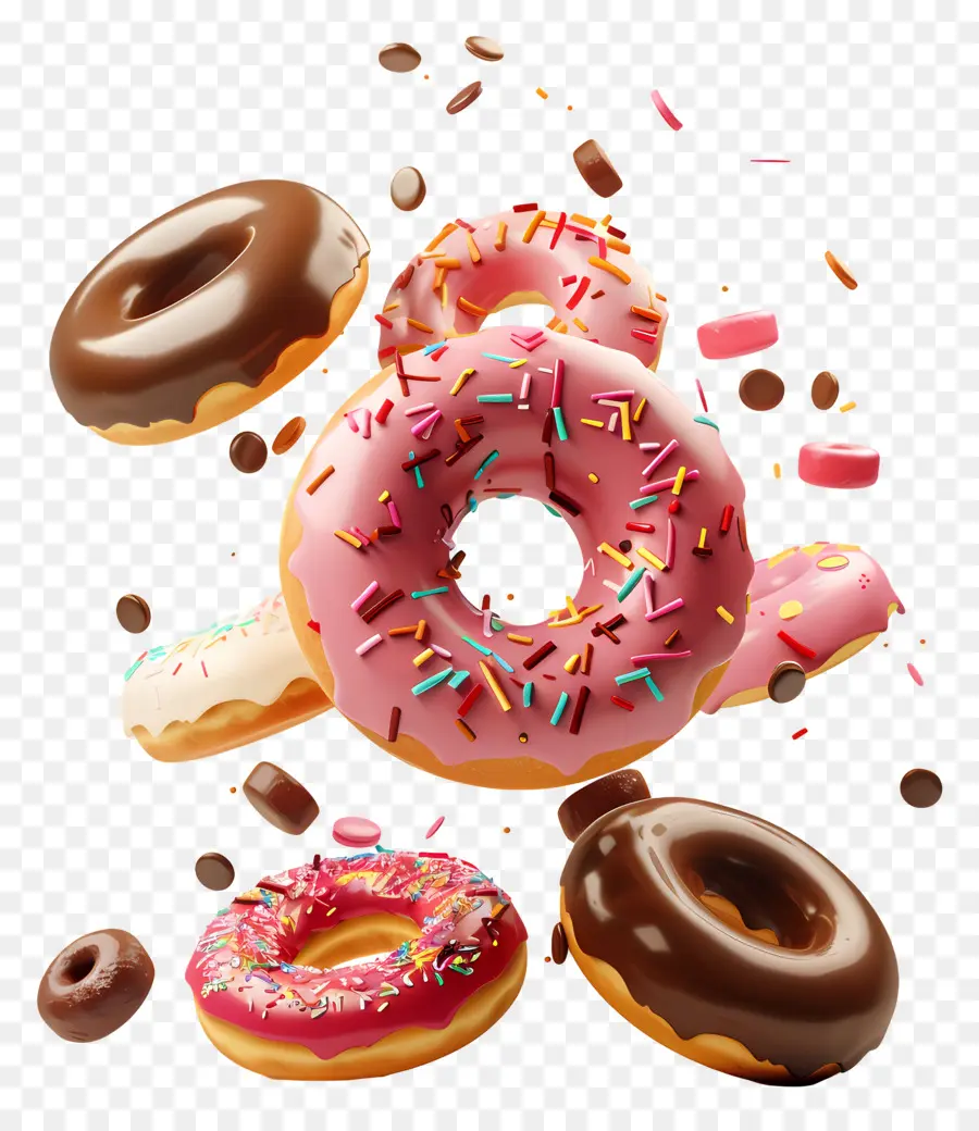 Rosquinha，Rosquinha Colorida PNG