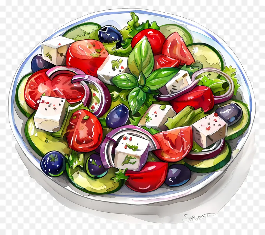 Salada Grega，Salada PNG