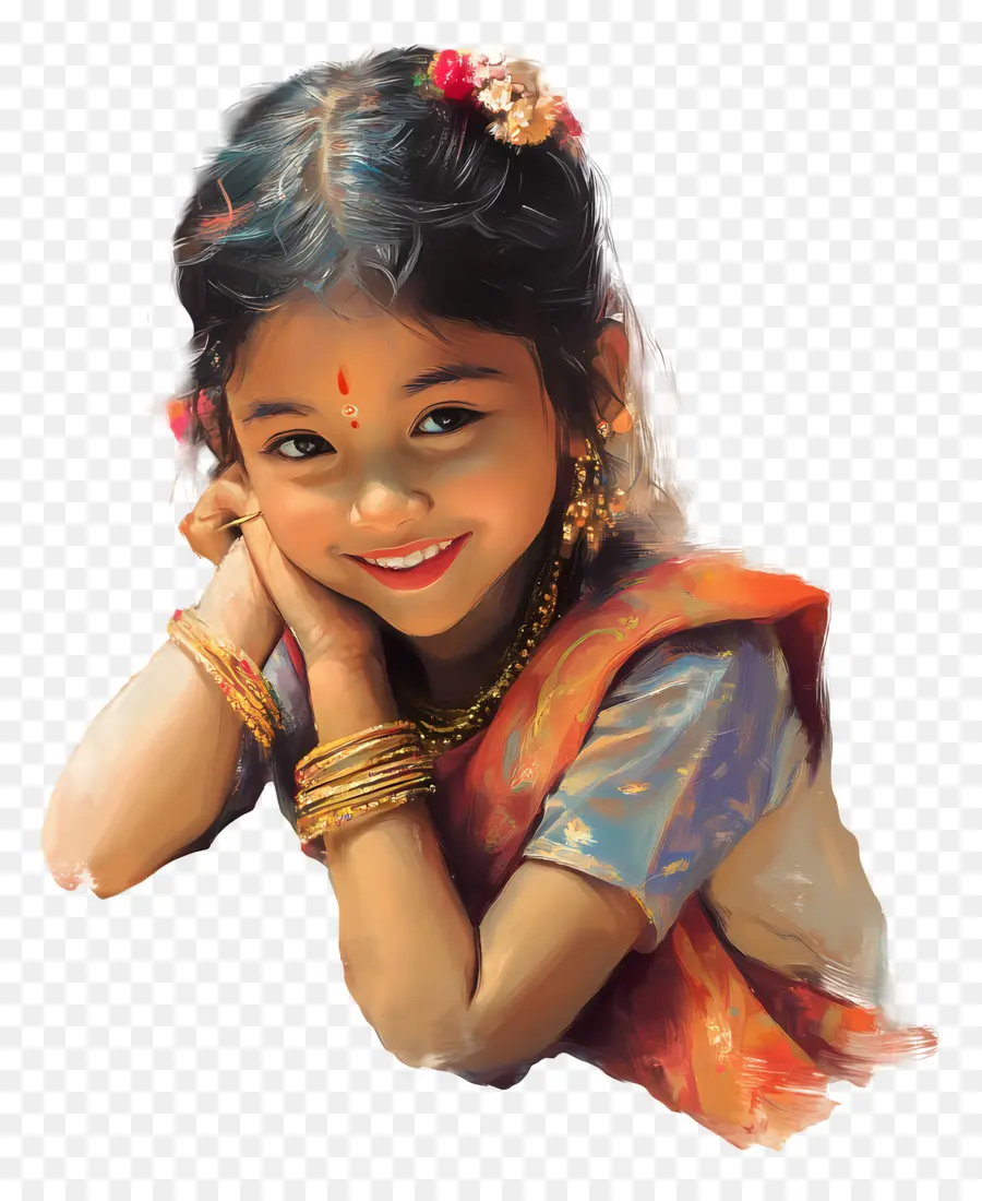 Feliz Bihu，Garota Sorridente PNG