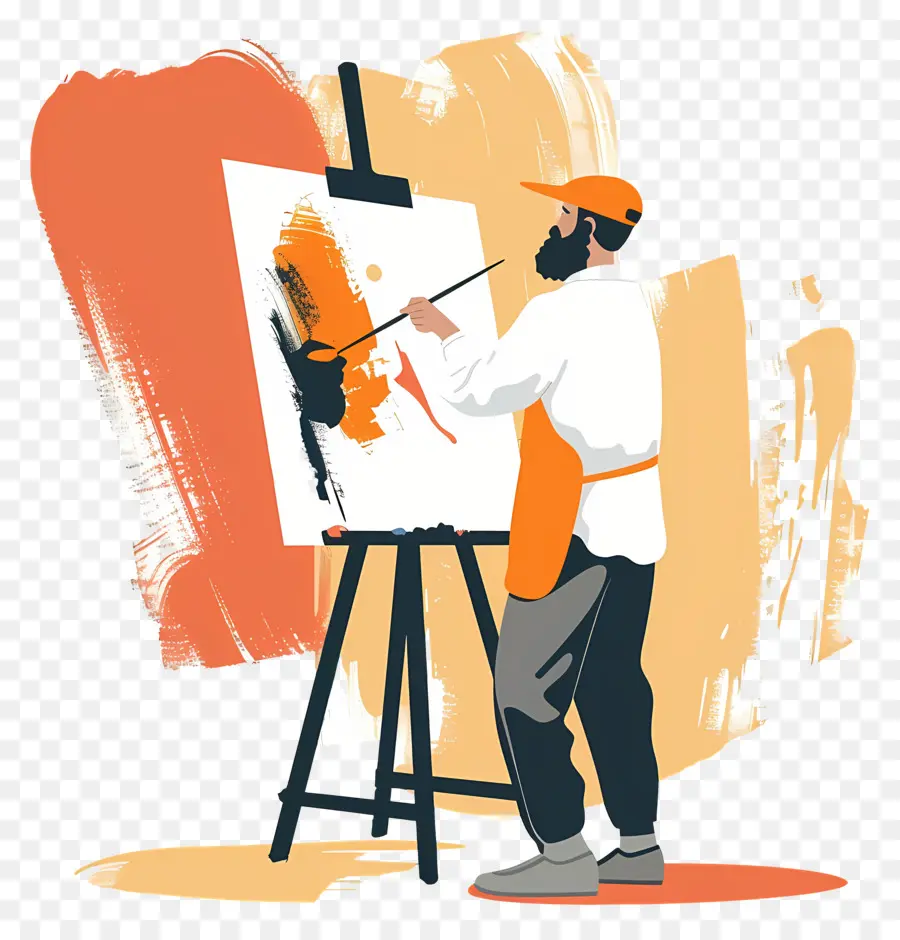 Pintura De Pintor，Pintor PNG