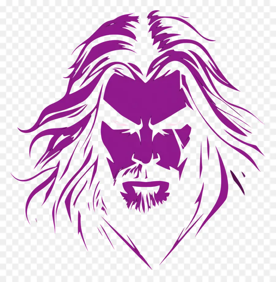 Roxo，Homem Com Cabelo Comprido PNG