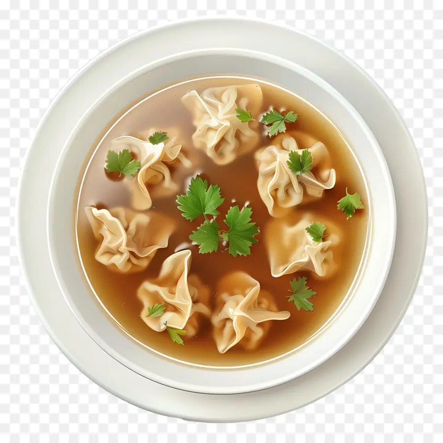 Sopa Wonton，Sopa De Bolinho PNG