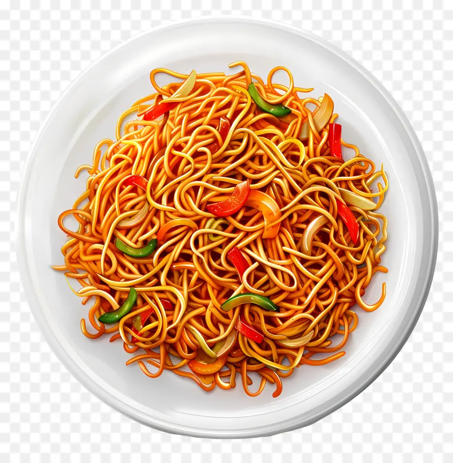 Chow Mein，Prato De Macarrão PNG