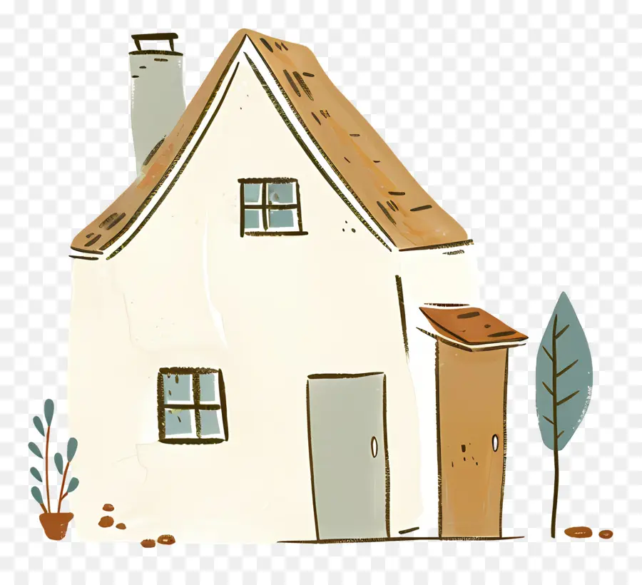 Casa Aconchegante，Casa Pequena E Fofa De Doodle PNG