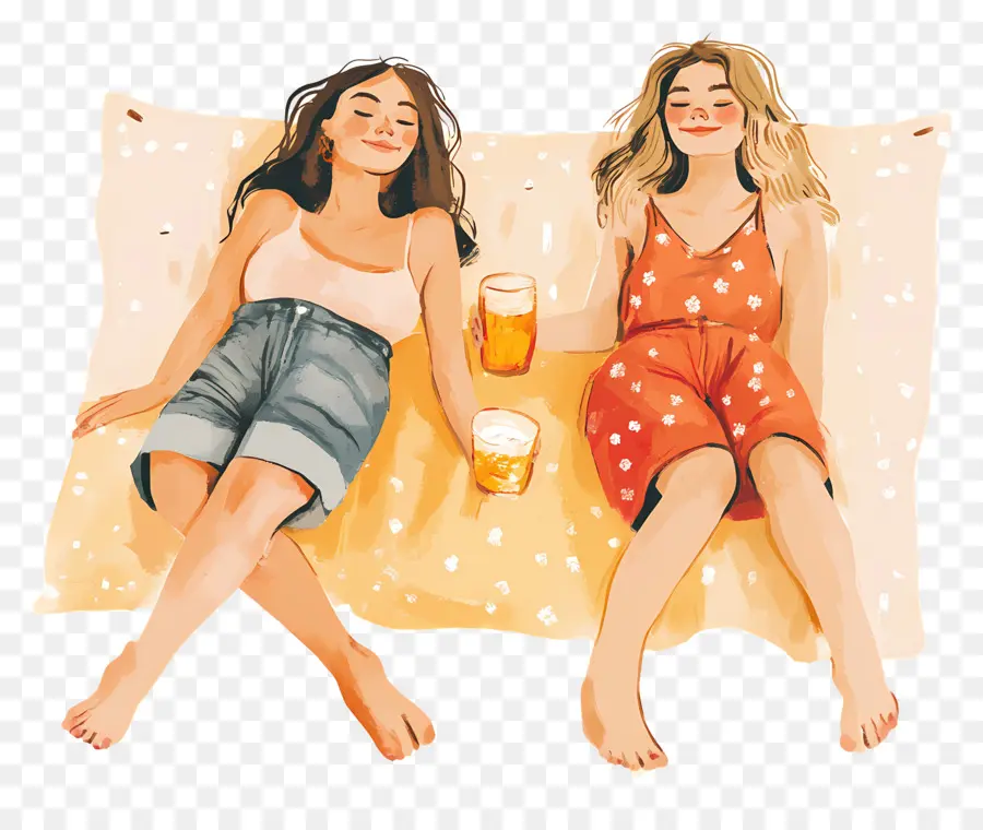 Noite Das Meninas，Amigos Relaxantes PNG