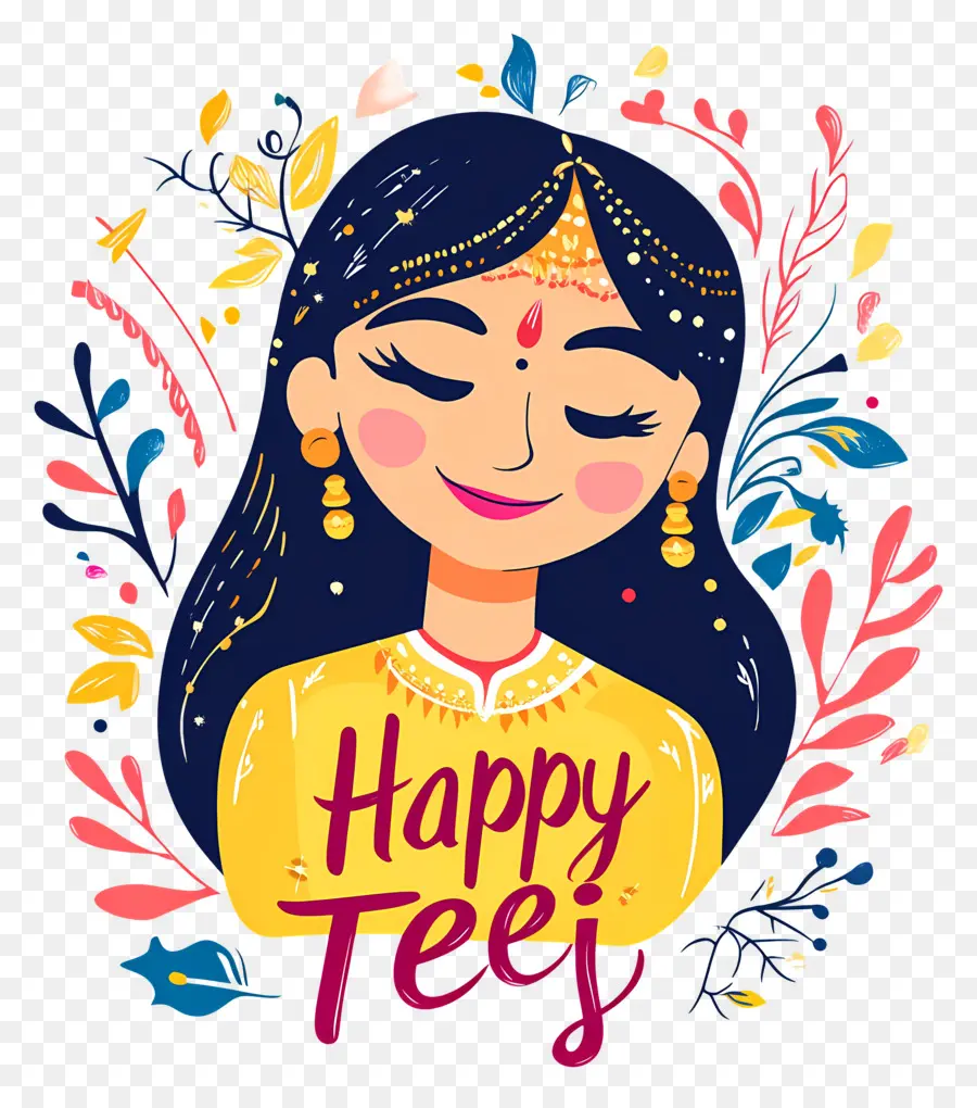 Feliz Teej，Teej PNG