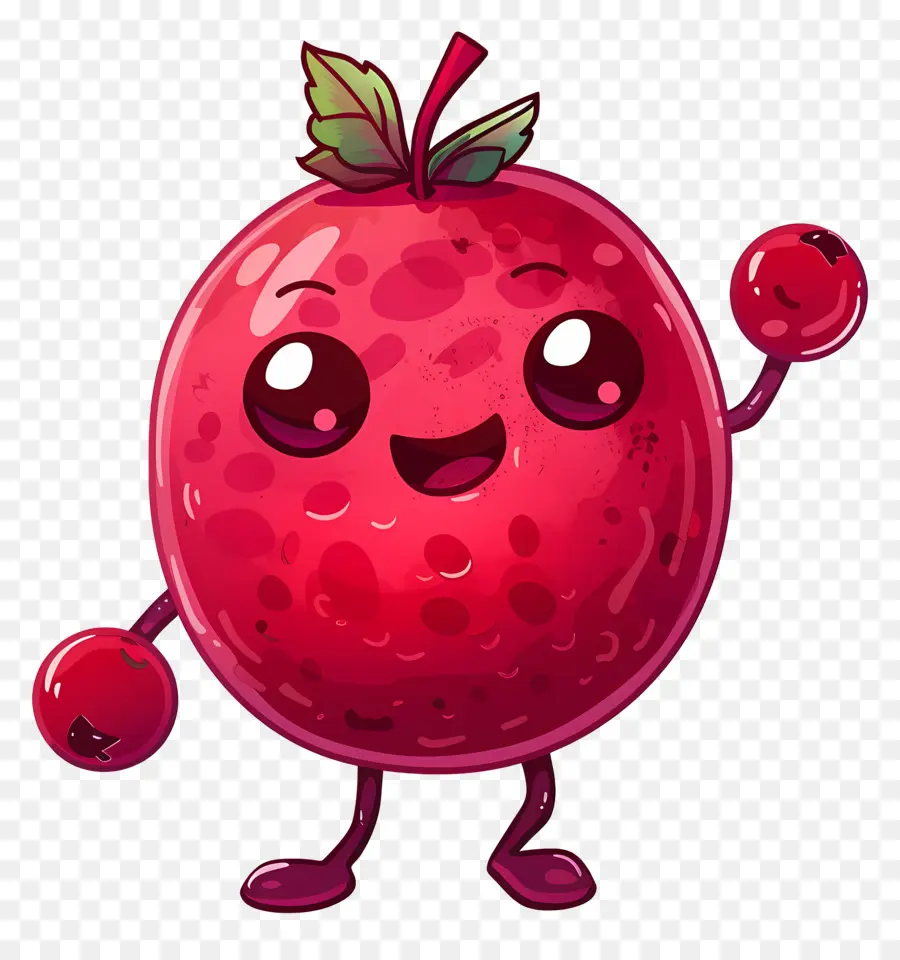 Cranberry De Desenho Animado，Baga Vermelha PNG