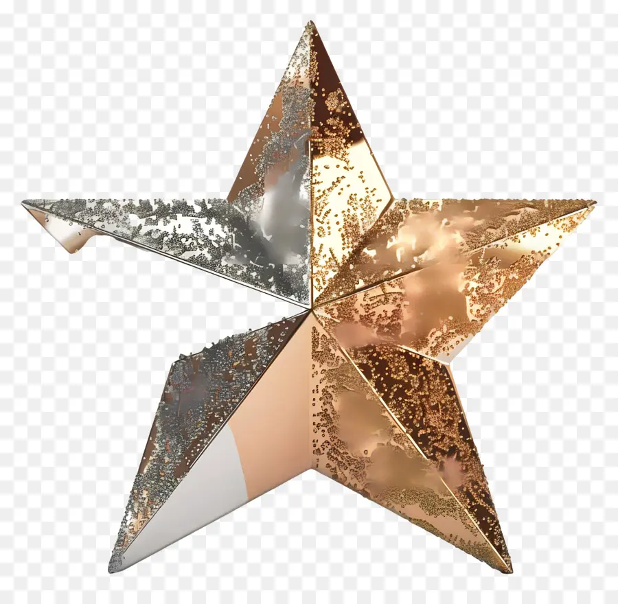 Estrela Cintilante，Estrela Metálica PNG