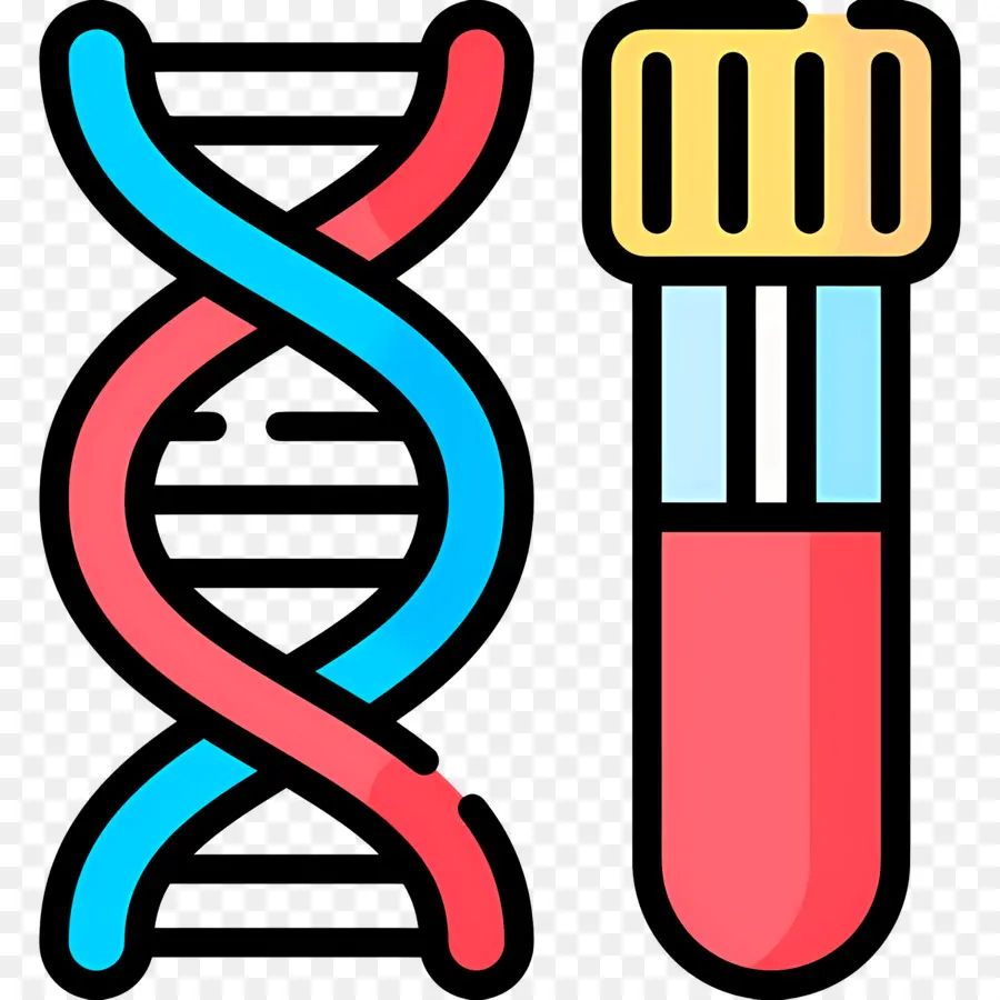 Ciência，Dna E Tubo De Ensaio PNG