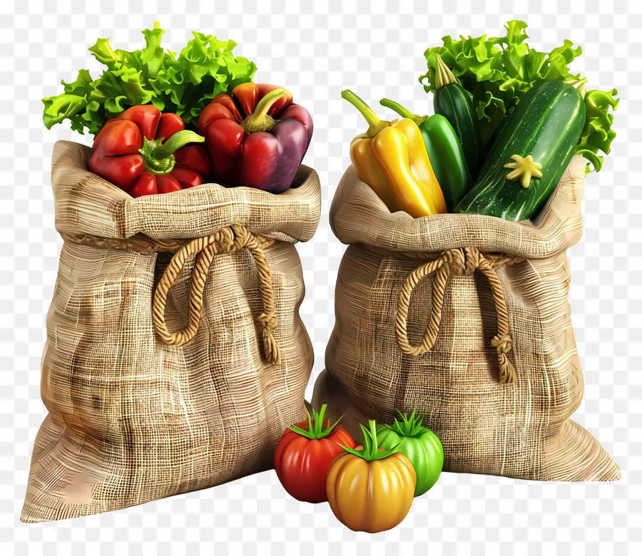 Sacos Com Legumes，Vegetais PNG