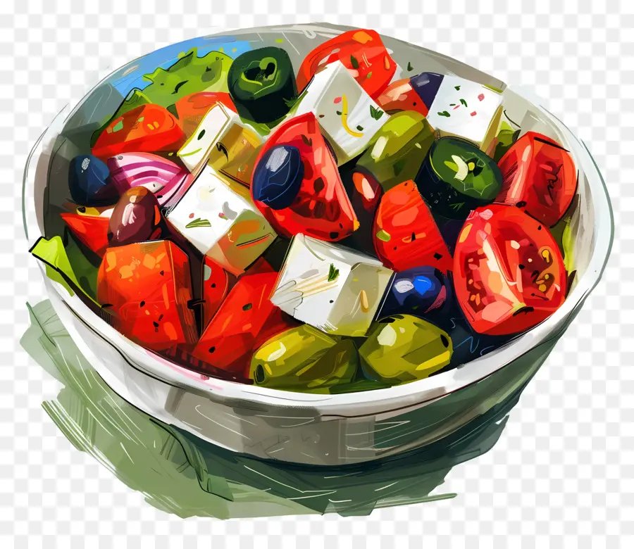 Salada Grega，Salada PNG