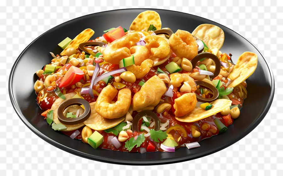 Chaat，Salada De Camarão PNG