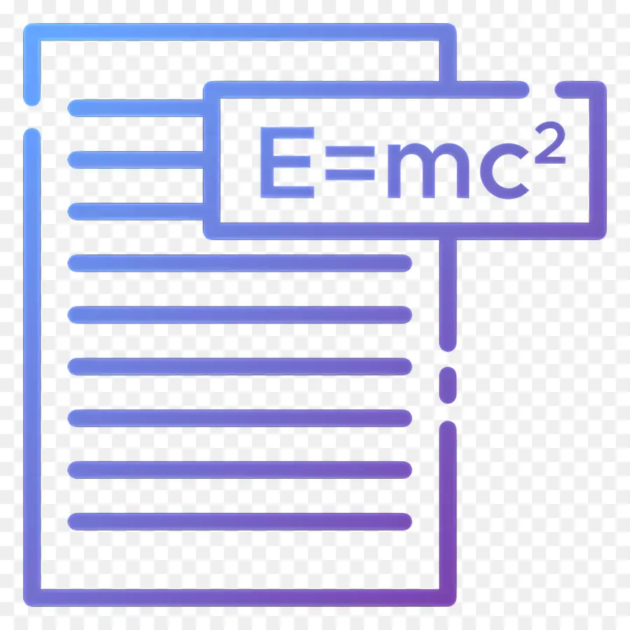 Fórmula，E=mc² PNG